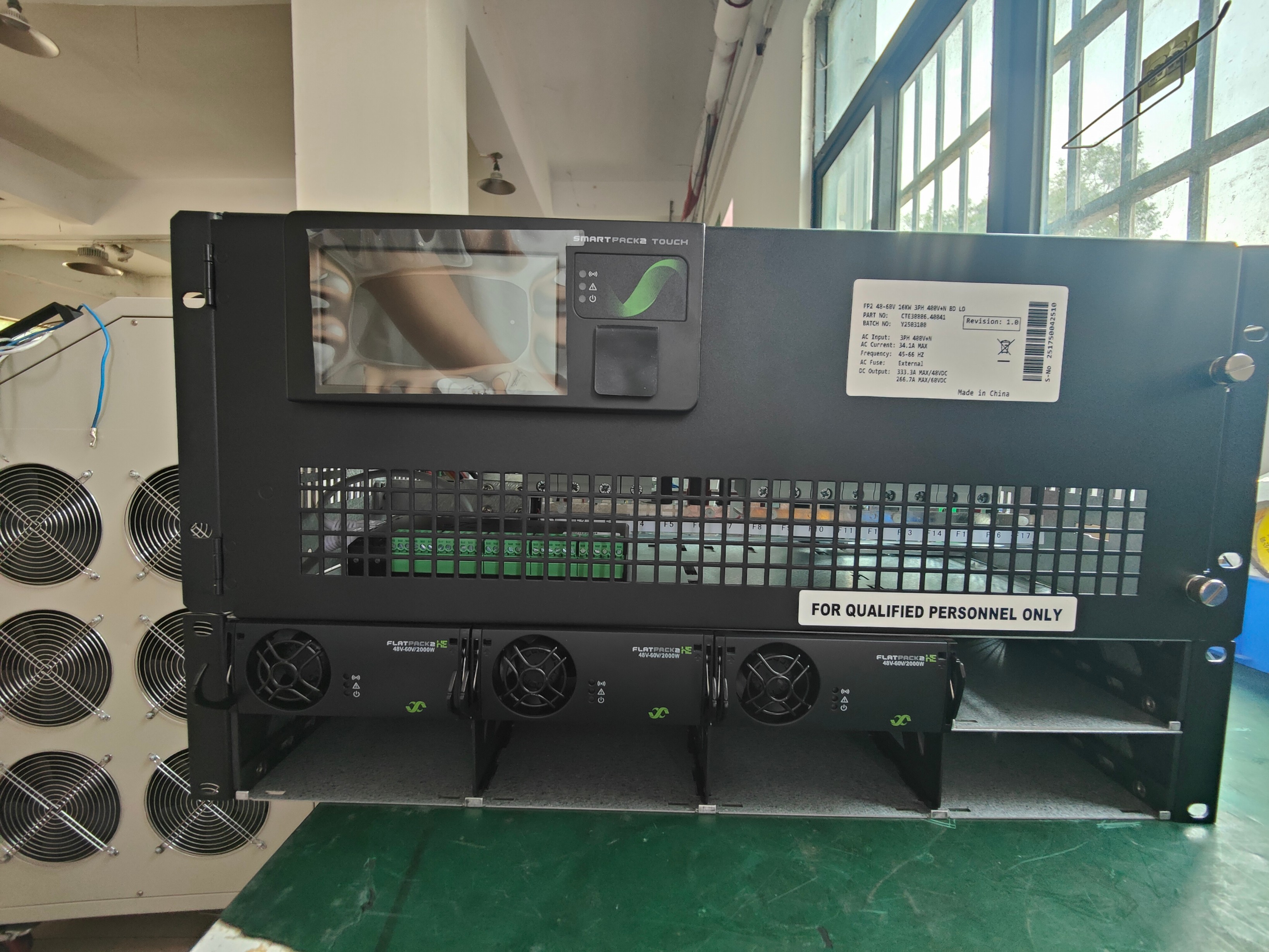 OEM Customization 19 Inch 6U Powercore System FP2 60Vdc 16KW 3S400V+N BD LD