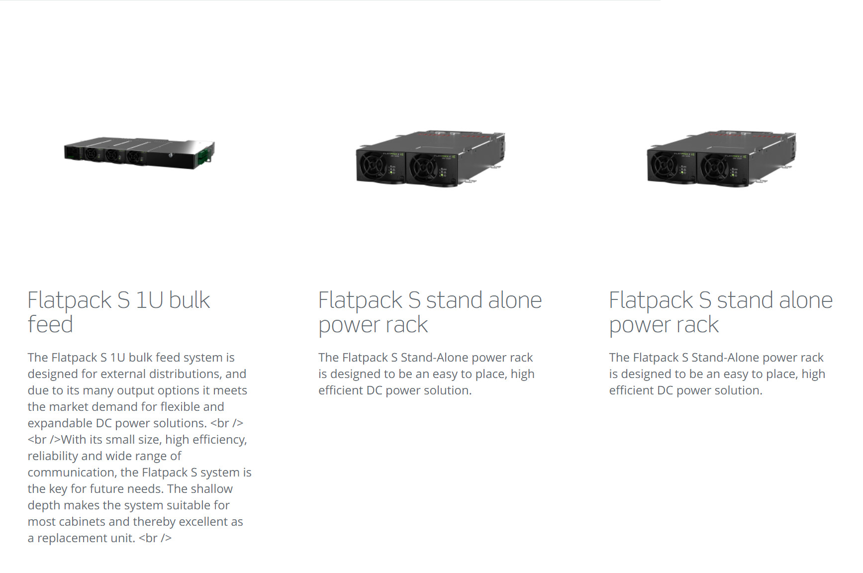 Eltek Flatpack S 1U Bulk Feed for 24V 36V 48V DC Power Solutions