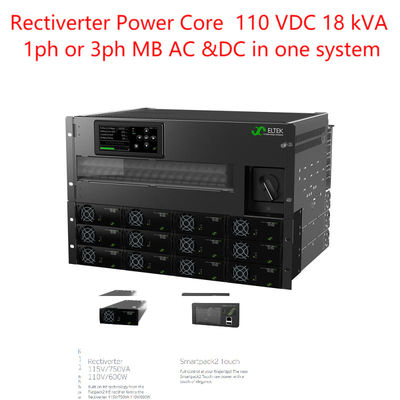Eltek Rectiverter Power Core 110 VDC 18 kVA 1ph or 3ph Up to 18Kva AC & 14.4kw 110Vdc For Telecom Hybrid System