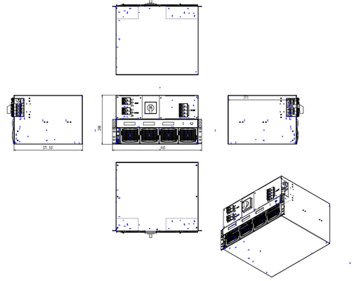 CE+T Modular Dc To Ac Power Inverter TSI BRAVO 110/230 110Vdc 230Vac 2.5kva 2kw P/N T321750201