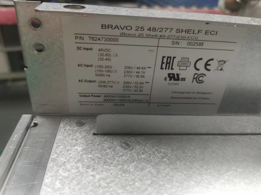 CE+T Power Shelf ECI Bravo 25 shelf 48-277/230 -ECI P/N: T624730000