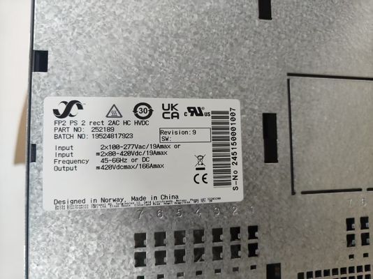 Eltek Power Rack  241122.902 FP2 PS 2 Rect 2AC HC HVDC Power Shelf For Flatpack2 24/1800HE P/N 252189