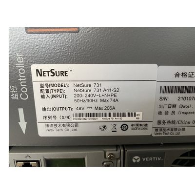 Vertiv 48Vdc  Embedded Power System 19 Inch Telecom Equipment  Netsure 731A41 200A Switch Power Supply