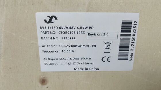 Eltek 4kw 230v DC Power Supply System CTOR0201.001 Standalone Rectifier with Integration for Telecom