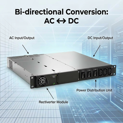 ELTEK CTOR0201.001 Rectiverter Power System with 3.0kVA AC & 2.4kW DC in Compact 1U Module and Hot-Pluggable Design