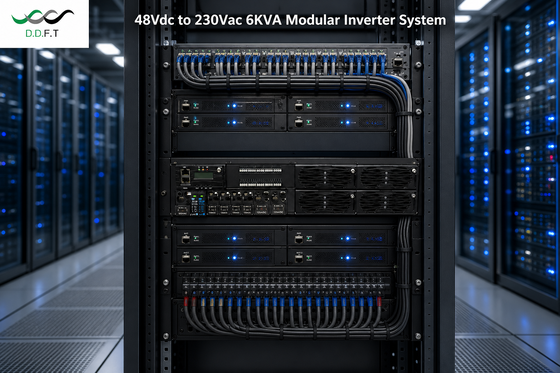 High-Reliability 6KVA Modular Inverter System - 48Vdc to 220Vac Pure Sine Wave for Telecommunications