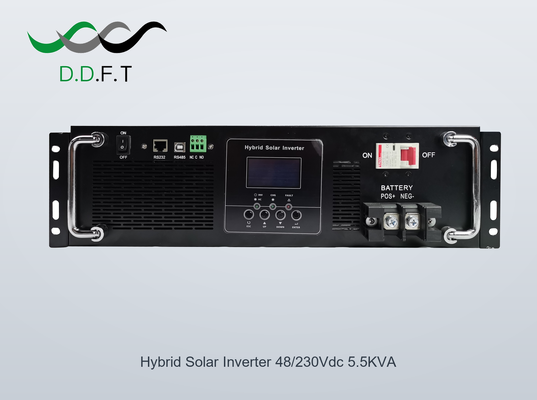 Scalable 5.5KW Hybrid Solar Inverter 48VDC Support 12 Units Parallel 3-Phase for Commercial Solar System