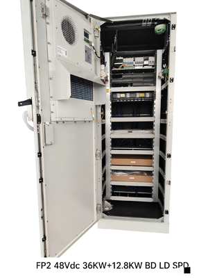48Vdc 36+12.8KW Solar-Hybrid Power Cabinet with Type 4 Enclosure and Flatpack2 Modules