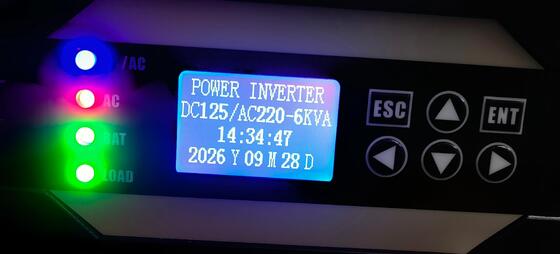 19" 2U Rack Mount 6KVA Pure Sine Wave Inverter with 125VDC Input and 220VAC Output Server UPS