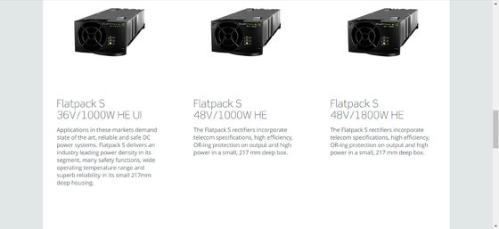 1U 48Vdc 5.4kw Eltek Flatpack S 1U 241122.125 CTOS0301.XXX Telecom OLT equipment