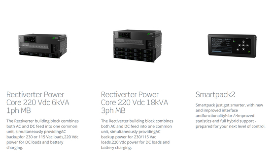 Scalable Flatpack Power System Eltek Rectiverter 54KVA 220Vdc EN 60950-1