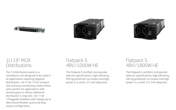 Compact HE Eltek Flatpack S 1U Power Systems 3KW 5.4KW 230VAC Single Phase