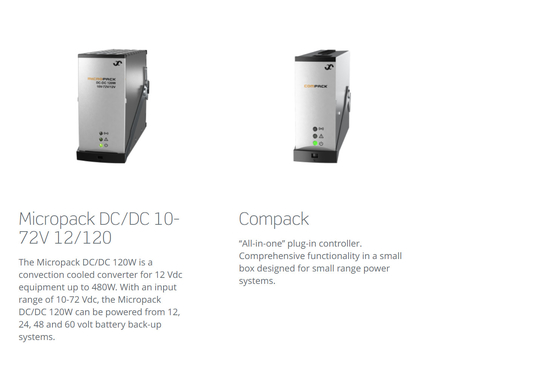 Eltek Micropack System 120W1000W 12V 24V 48V options with compact controller P/N: 241120.911 P/N:  241120.920  P/N: 241120.901