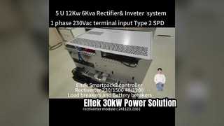 Eltek AC&DC Rectiverter System 5U Height Max 12KW DC capacity 6KVA AC capacity 