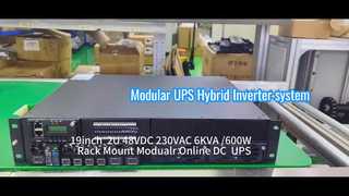 6KVA Modular Online UPS System for Telecom & Industrial Applications