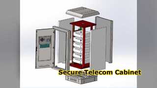 Secure Telecom Cabinet 0U 0U Anti Theft Lock